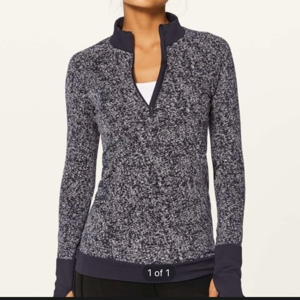 001 Lululemon Rest Less half zip pullover